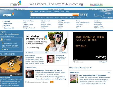 where's my old msn page.
